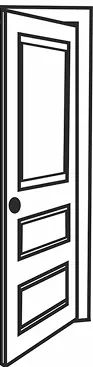 クローゼットの左扉